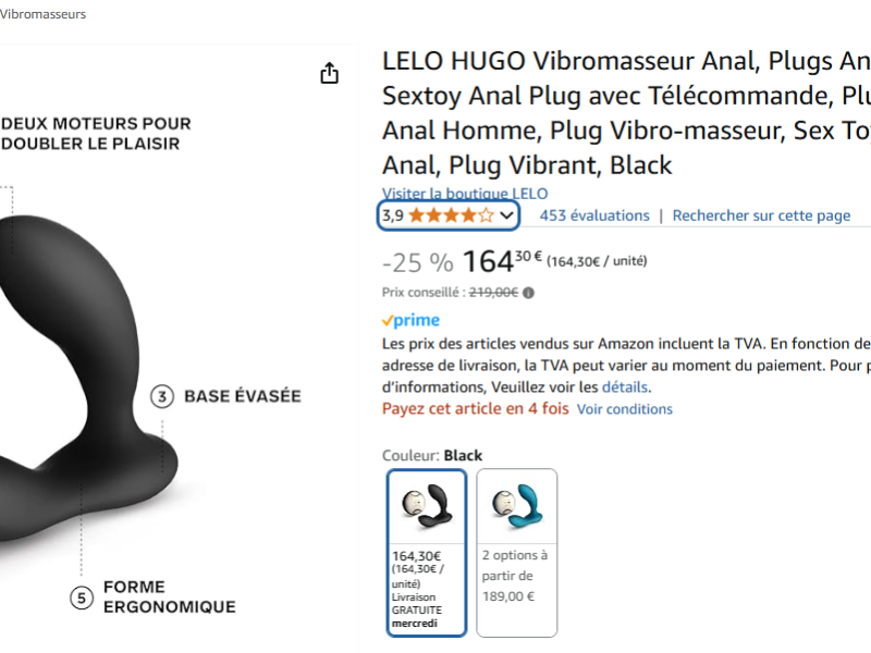 Masseur prostatique Hugo