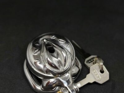 Cage de chasteté acier vagin