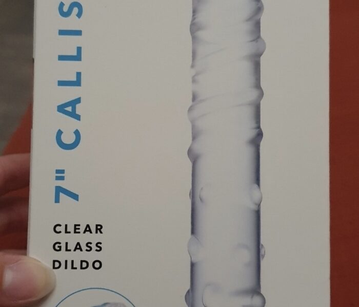 Clear Glass Dildo 7"