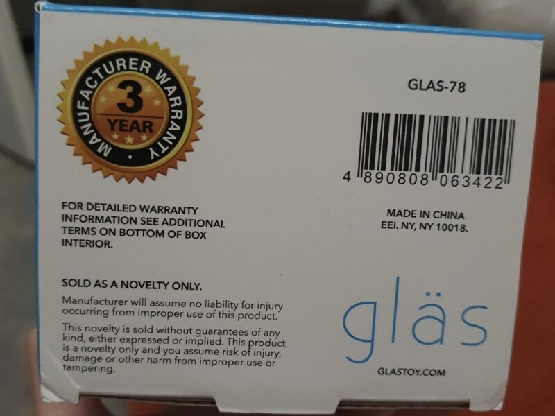Clear Glass Dildo 7"