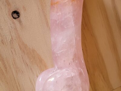 Gode en quartz rose