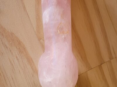 Gode en quartz rose