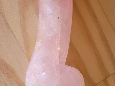 Gode en quartz rose