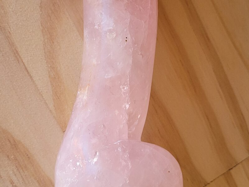 Gode en quartz rose