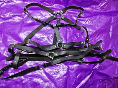 harnais similicuir homme