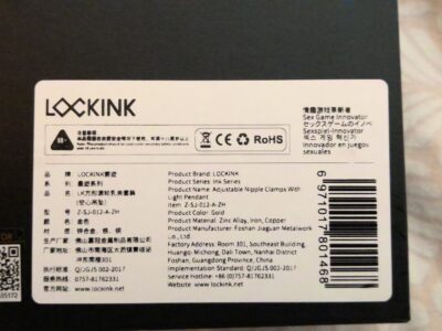 2 pince tétons et collier