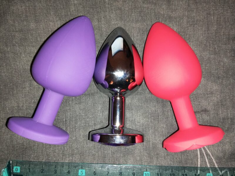 Lot de trois plugs 4cm