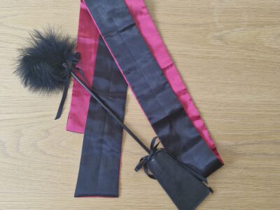 Cravache et lien satiné