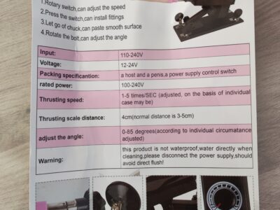 Machine de plaisir MOREFE