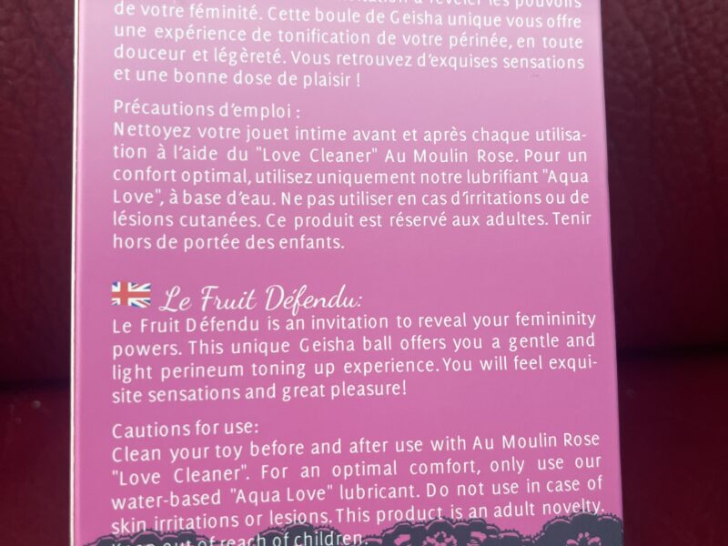 Boule de geisha ludique