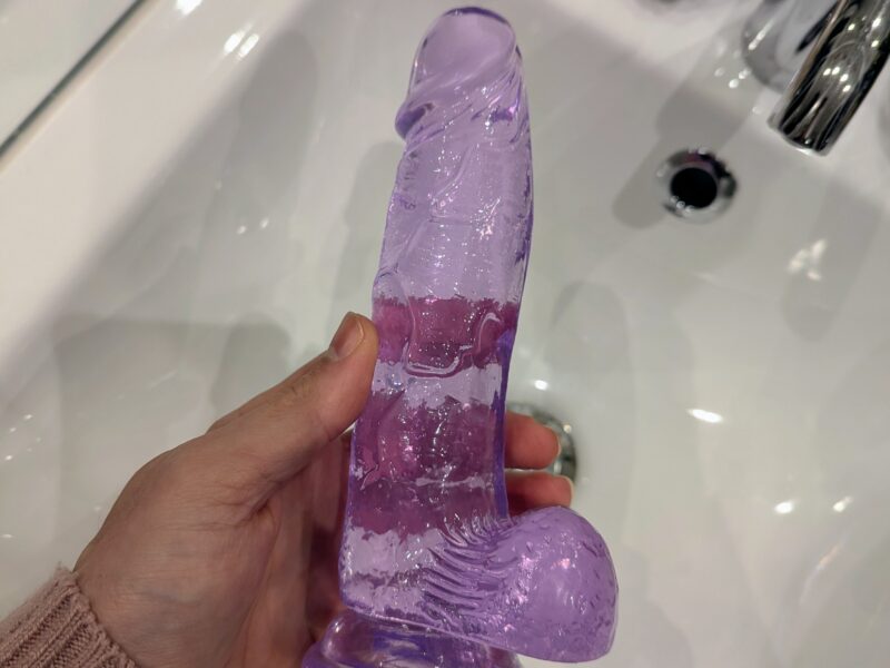 Gode réaliste mauve