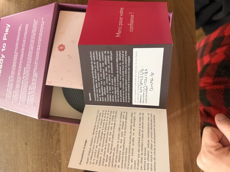 Vibromasseur acheté hier