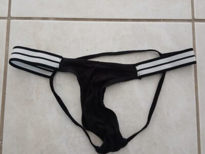 Jockstrap noir et blanc