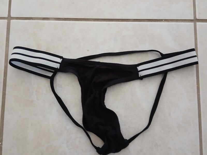 Jockstrap noir et blanc