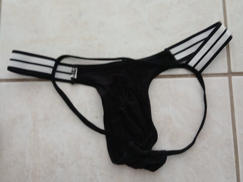 Jockstrap noir et blanc