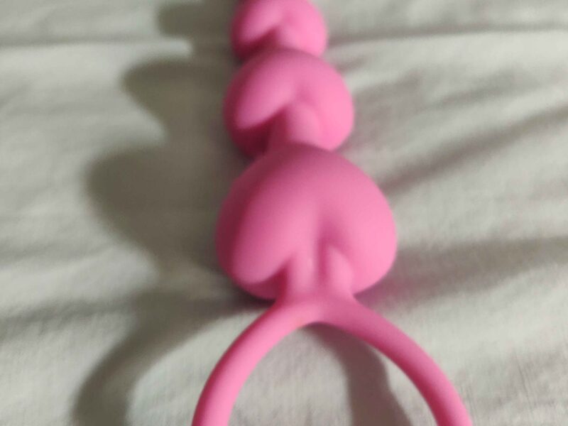 Chaine geisha coeur rose