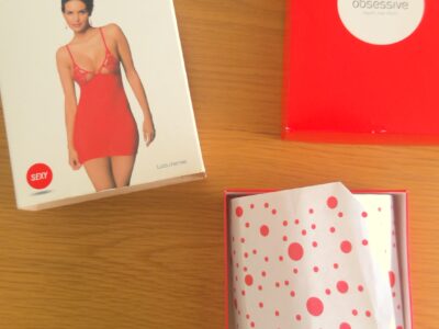 nuisette robe rouge