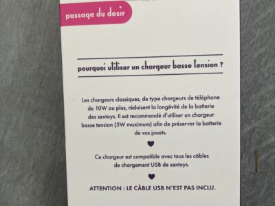 Vends chargeur Sex toys