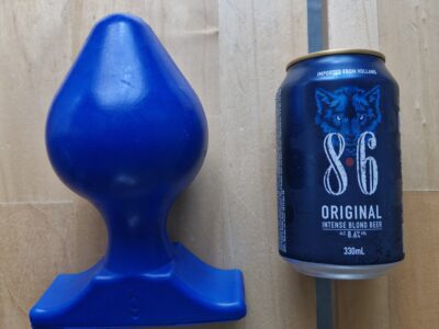 Plug 9 cm en vinyle bleu
