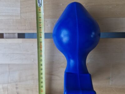 Plug 9 cm en vinyle bleu