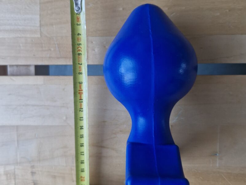Plug 9 cm en vinyle bleu