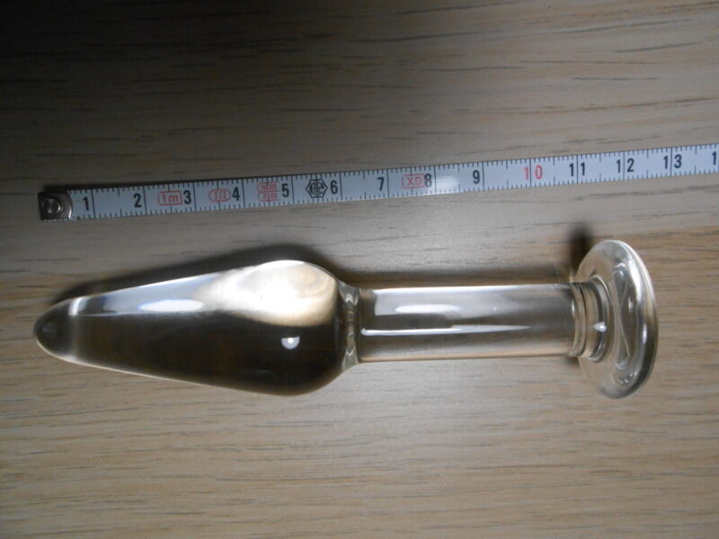 Plug anal en verre