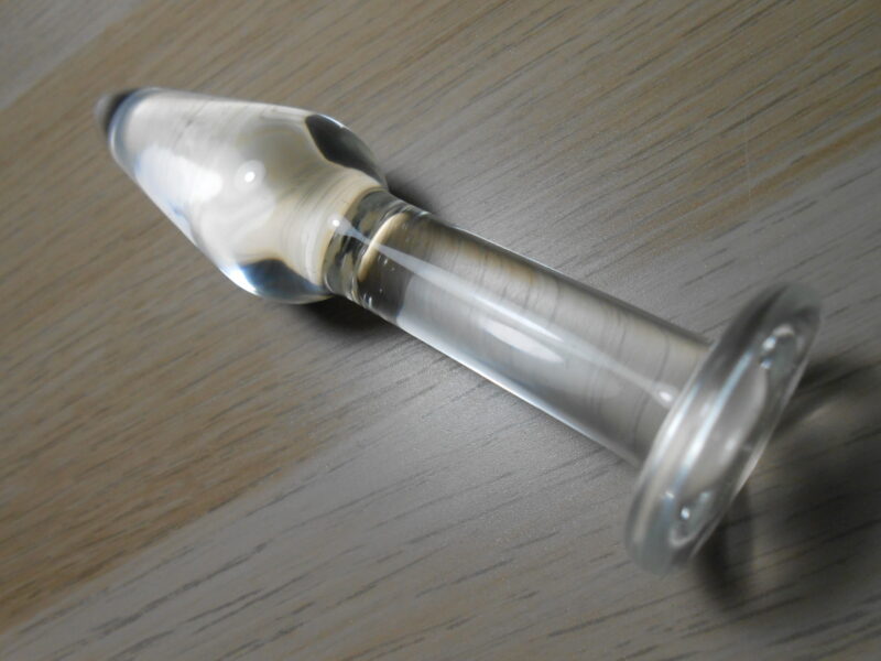 Plug anal en verre
