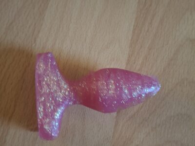 Plug rose à Paillettes
