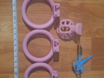 Cage de chasteté rose