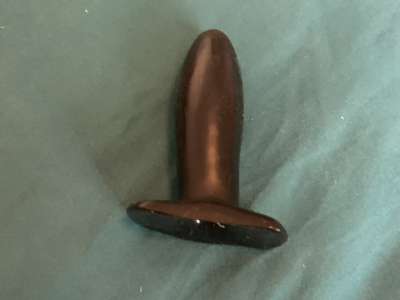 Petit plug noir 9,5 cm