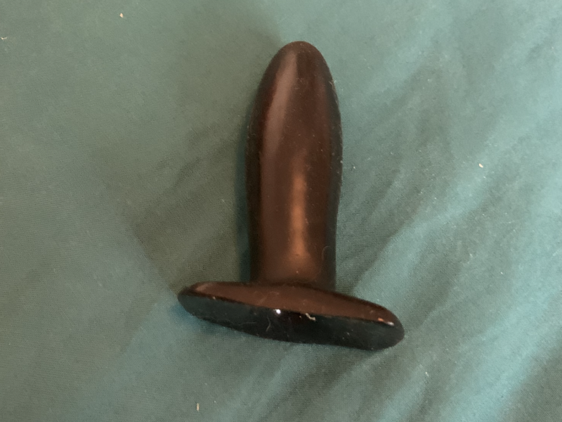 Petit plug noir 9,5 cm